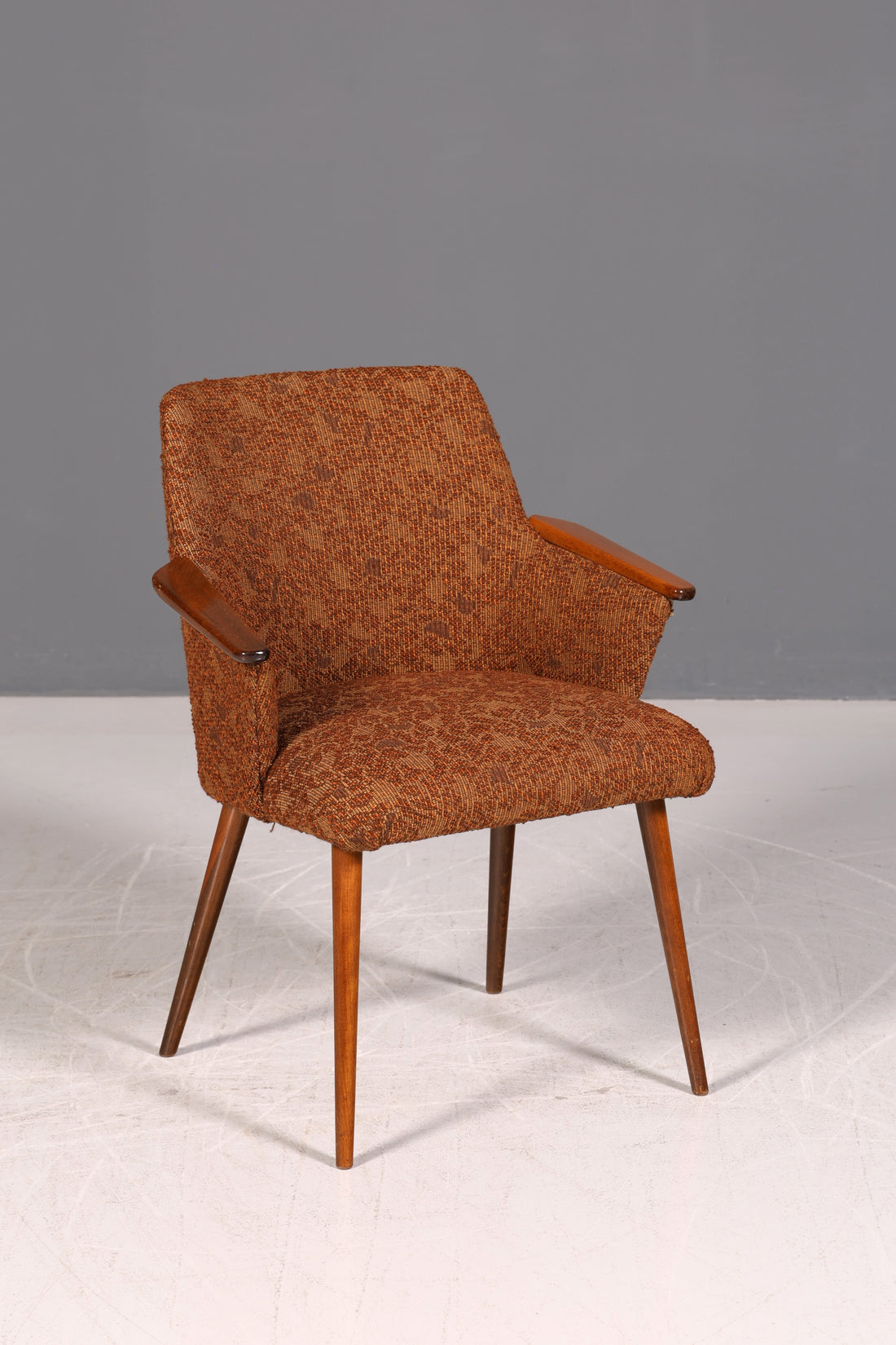 Wunderschöner Mid Century Stuhl Retro Armlehnstuhl Cocktailstuhl Küchenstuhl Sekretär Stuhl 1 von 4
