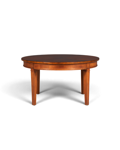 Hauptstadt Möblerei runder englischer Couchtisch aus dunklem Echtholz im klassischen Vintage-Design