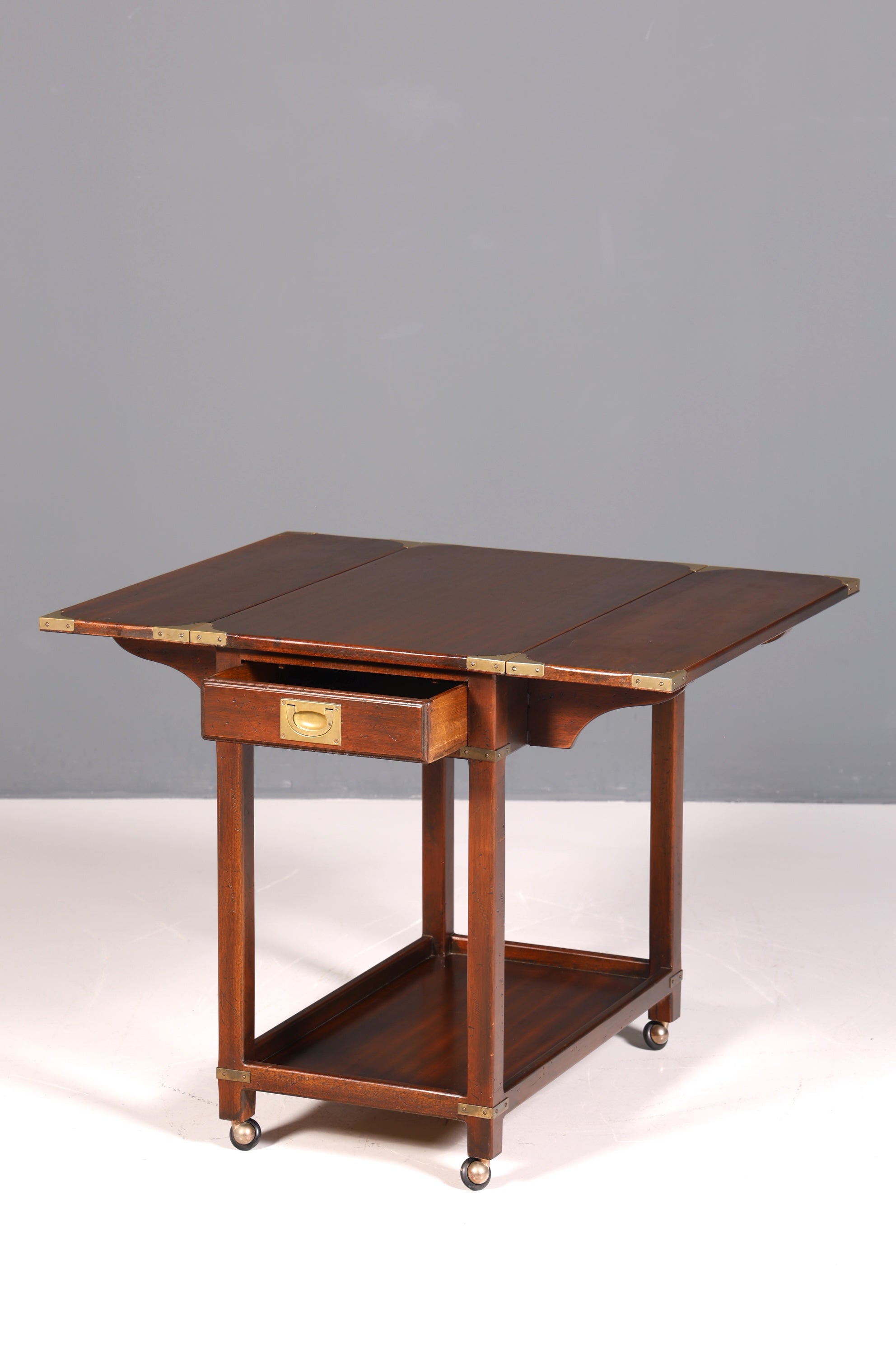 Wunderschöner Maritimer Tisch Beistelltisch Englischer Klapptisch Ablagetisch Serviertisch Bar Wagen