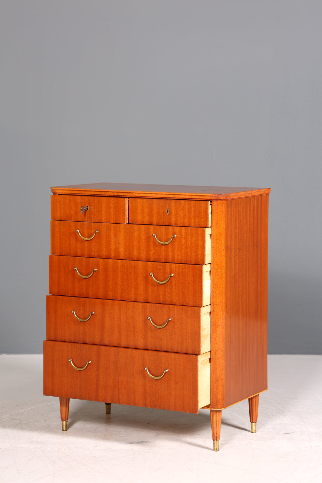 Wunderschöne Mid Century Kommode Vintage Vertiko 60s 70s Schrank Schubladenkommode