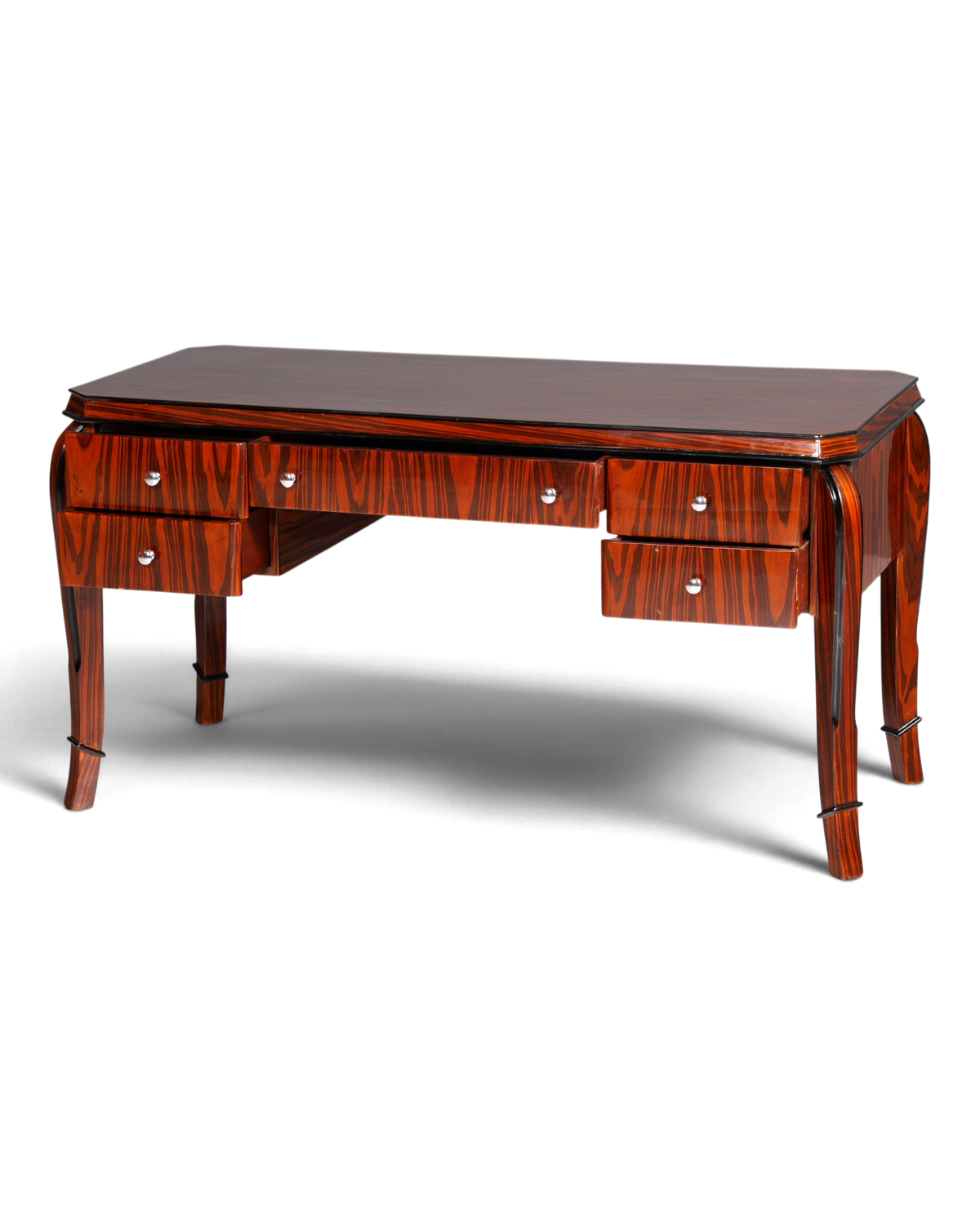 Wunderschöner Art Deco Stil Schreibtisch Bürotisch Antik Stil Office Desk