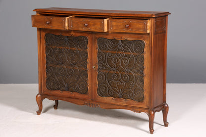 Traumhafte Chippendale Vitrine Sideboard  Regal Barock Stil Schrank Antik Glasvitirne