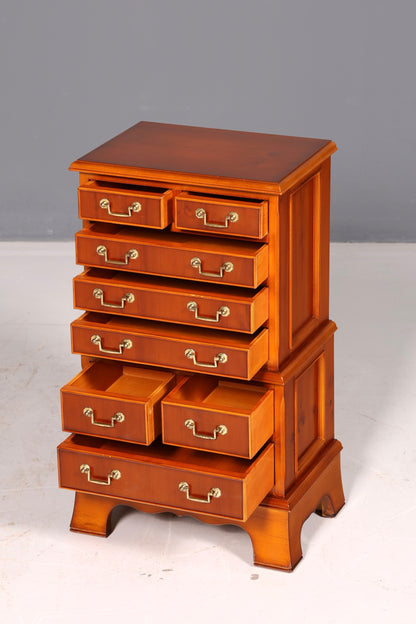 Wunderschöne Englische Kommode Eibe Antik Vertiko Schubladenkommode Chest Echt Holz Vintage
