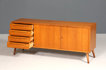 Schlichtes Mid Century Sideboard Vintage TV Kommode Wk Möbel 60s Schrank Retro Longboard