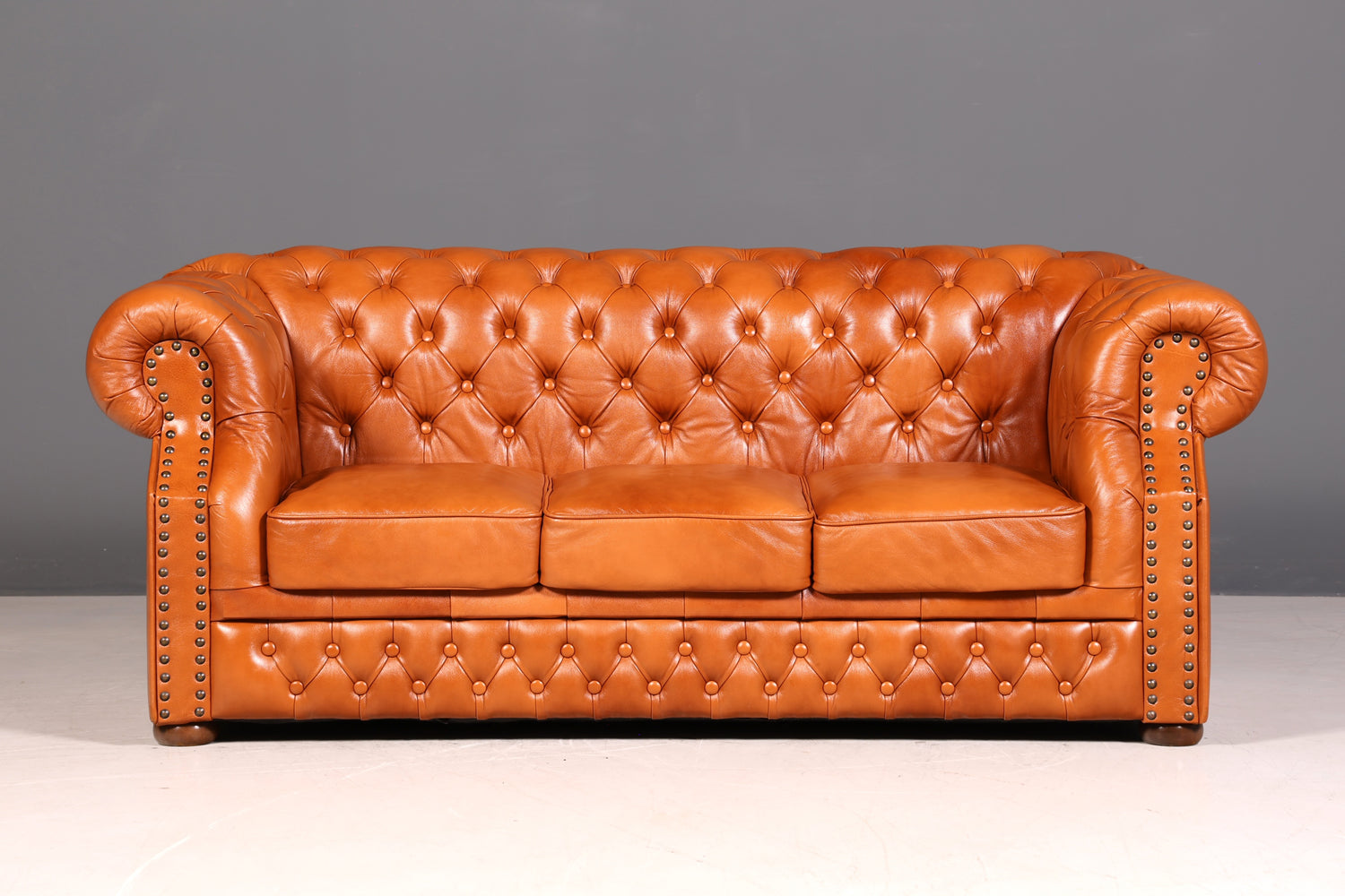 G650 Finish Wunderschönes Original Chesterfield Centurion Sofa 3- Sitzer echt Leder Couch (Kopie)