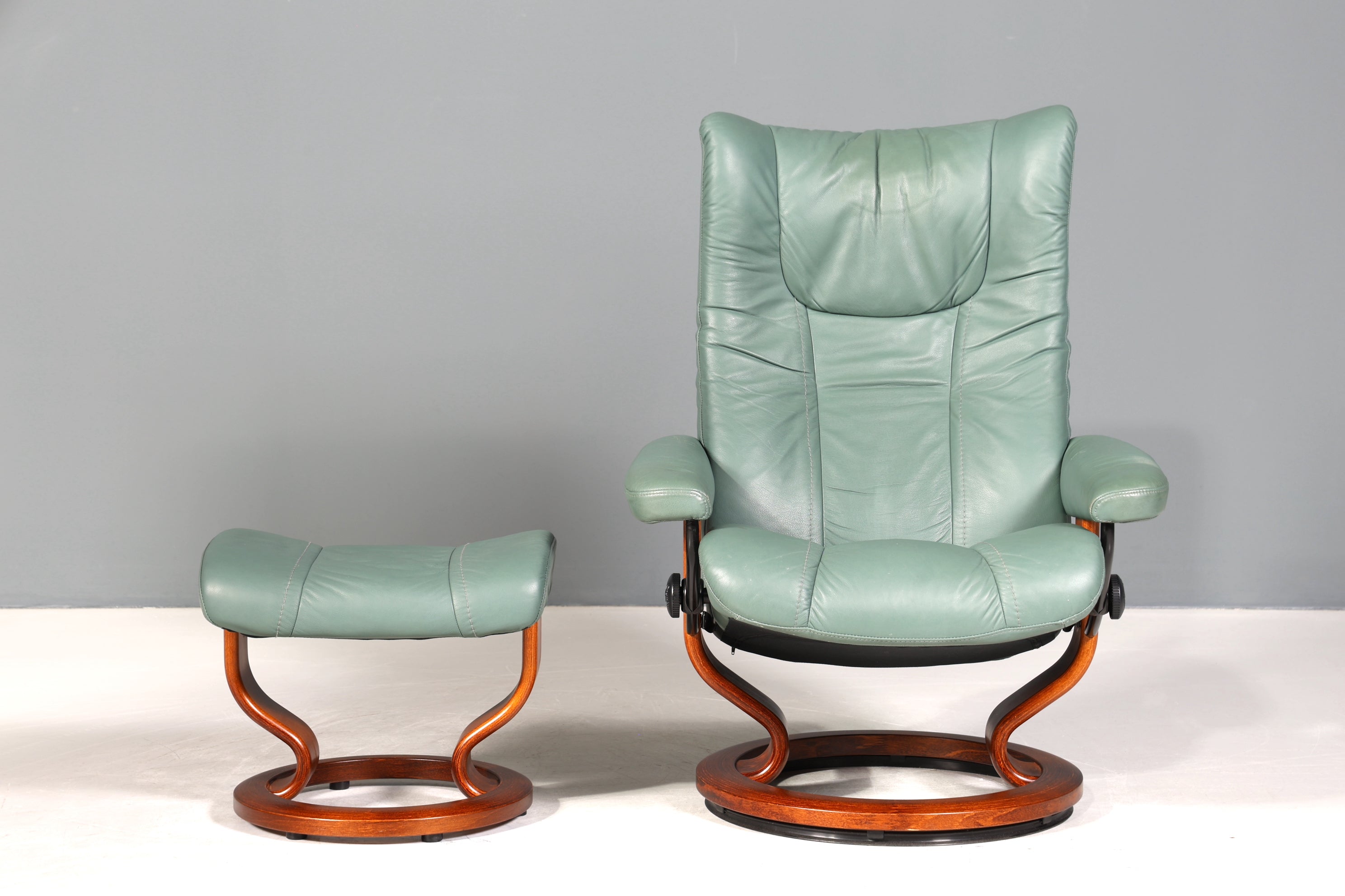 Original Stressless Ekornes Relax Sessel mit Hocker echt Relaxsessel Leder Komfort Design Holz