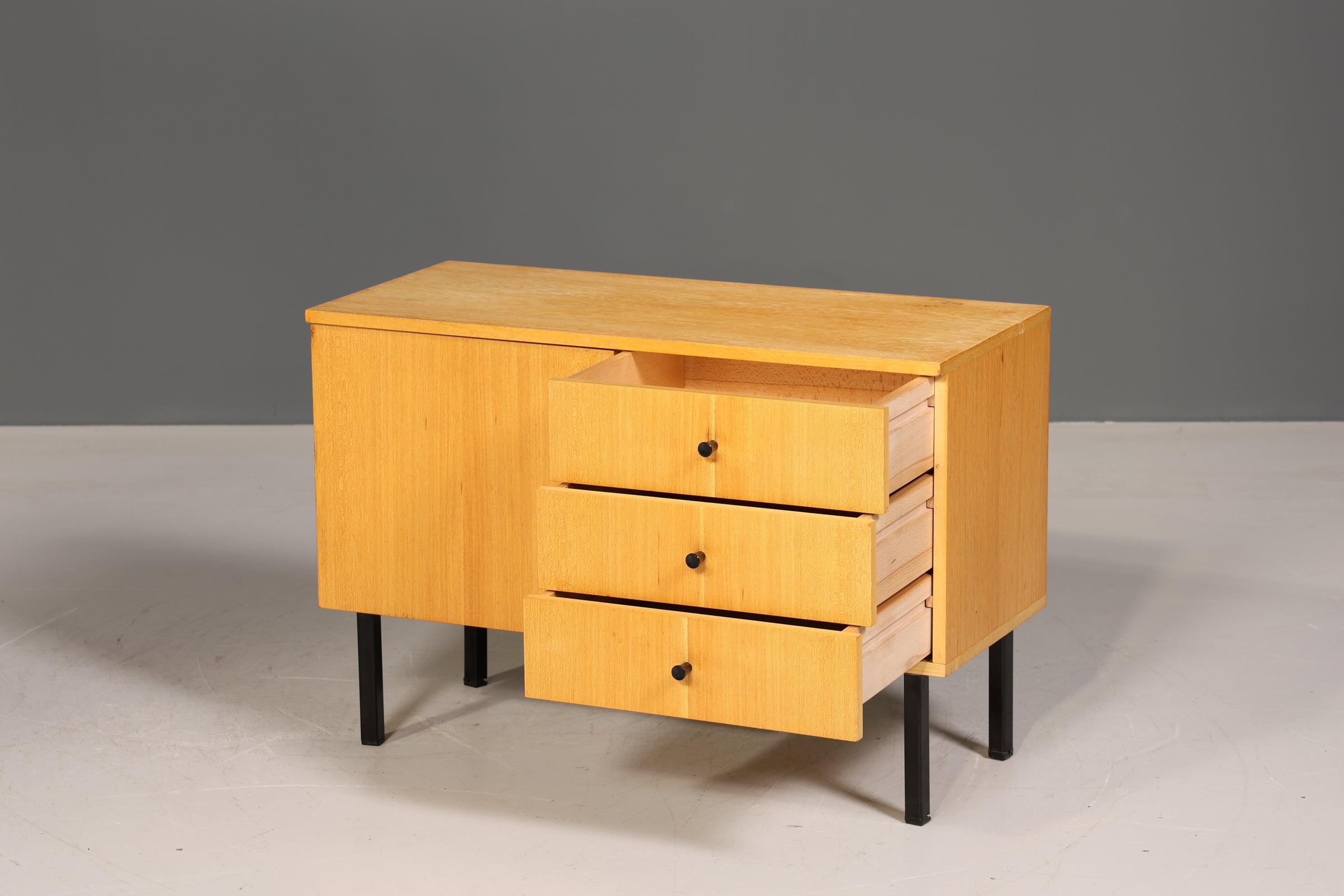 Schlichte Mid Century Kommode Vintage Flur Kommode Retro Klappkommode 70s - Kommode