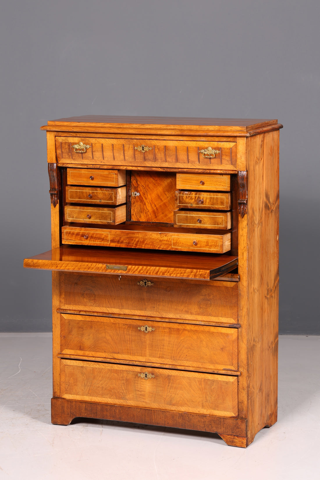 Wunderschöner Gründerzeit Sekretär Kommode Jugendstil Schubladenkommode Antik Vertiko Vintage