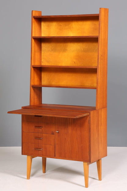 Stilvolles Mid Century Regal Danish Design Nussbaum Schrank Retro Kommode