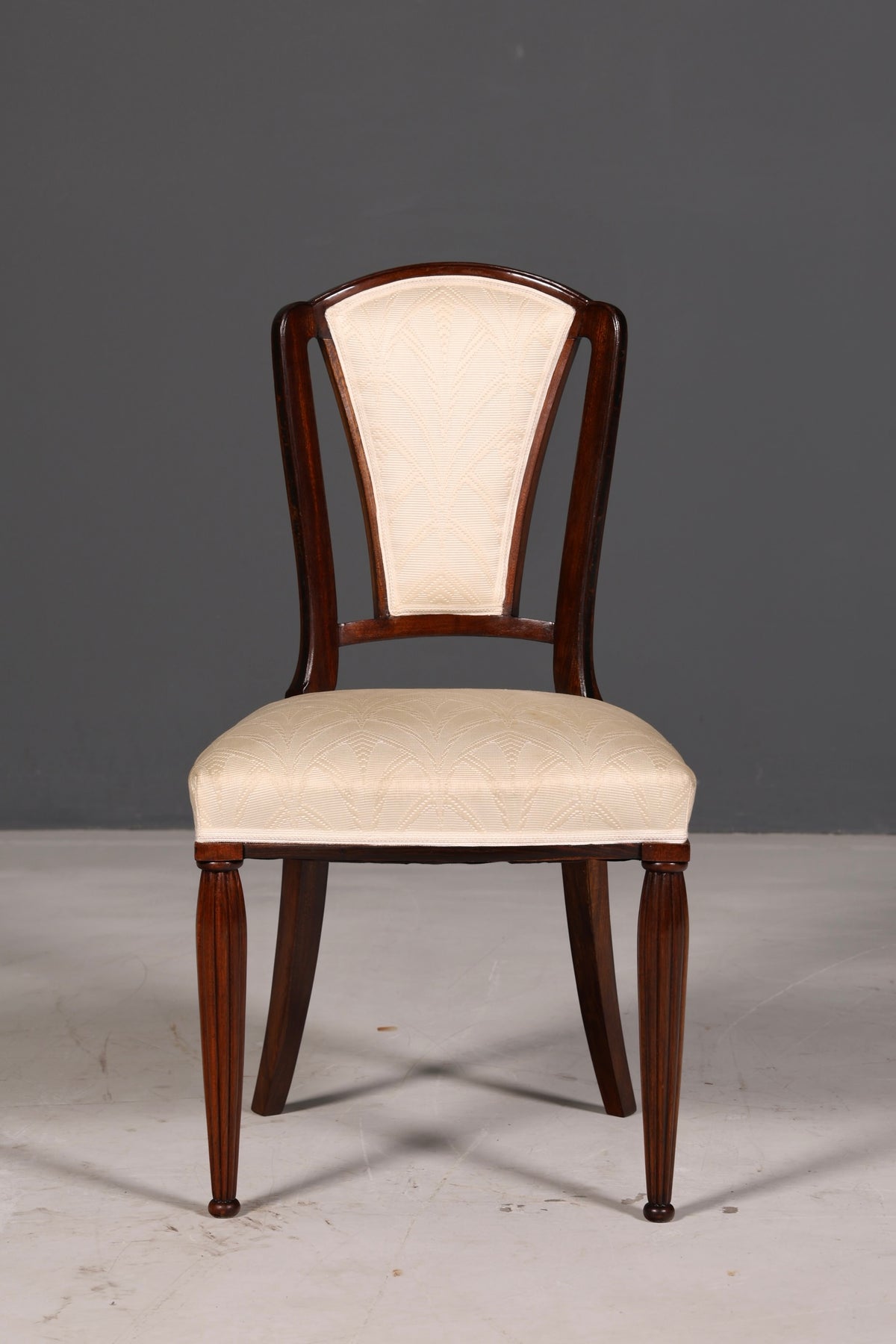 Elegant Art Deco chair Vintage dining chair writing desk chair upholstered chair armchair kitchen chair 1 of 2