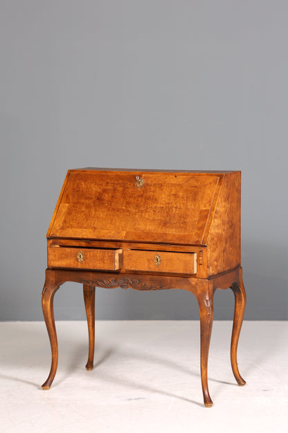 Filigraner Sekretär Chippendale Stil Antik um 1940 Büro Kommode Schreibkommode
