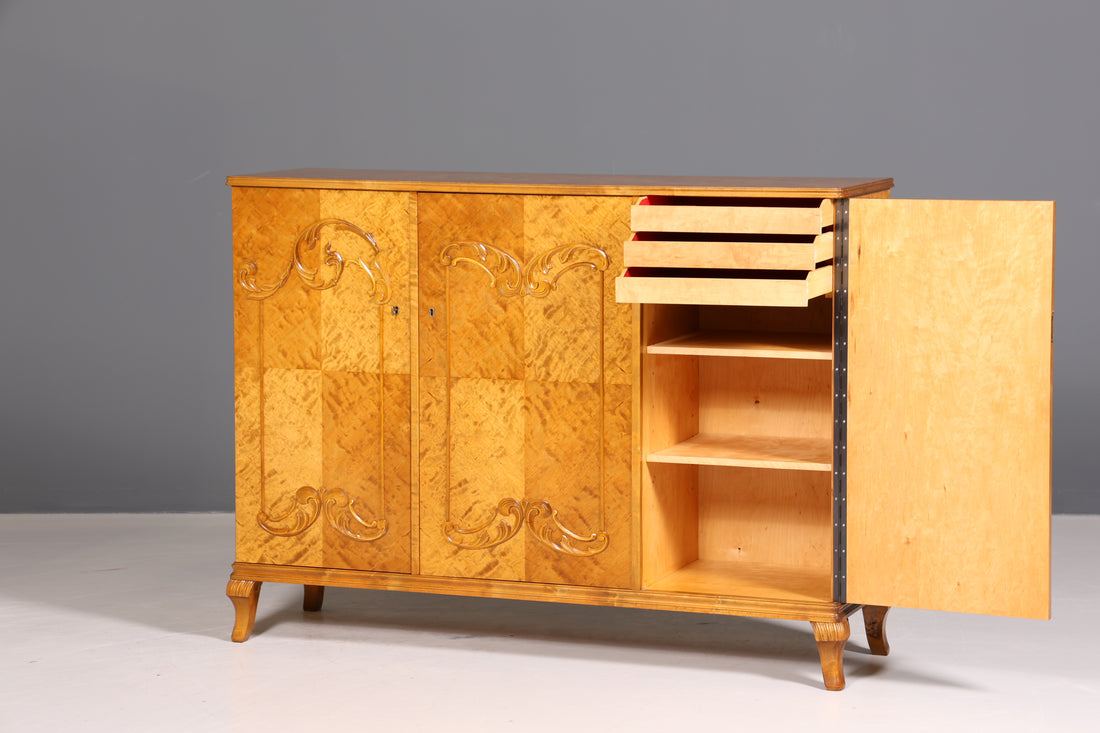 Wunderschöner Original Art Deco Schrank Vertiko Sideboard um 1930 Highboard Brike Kommode