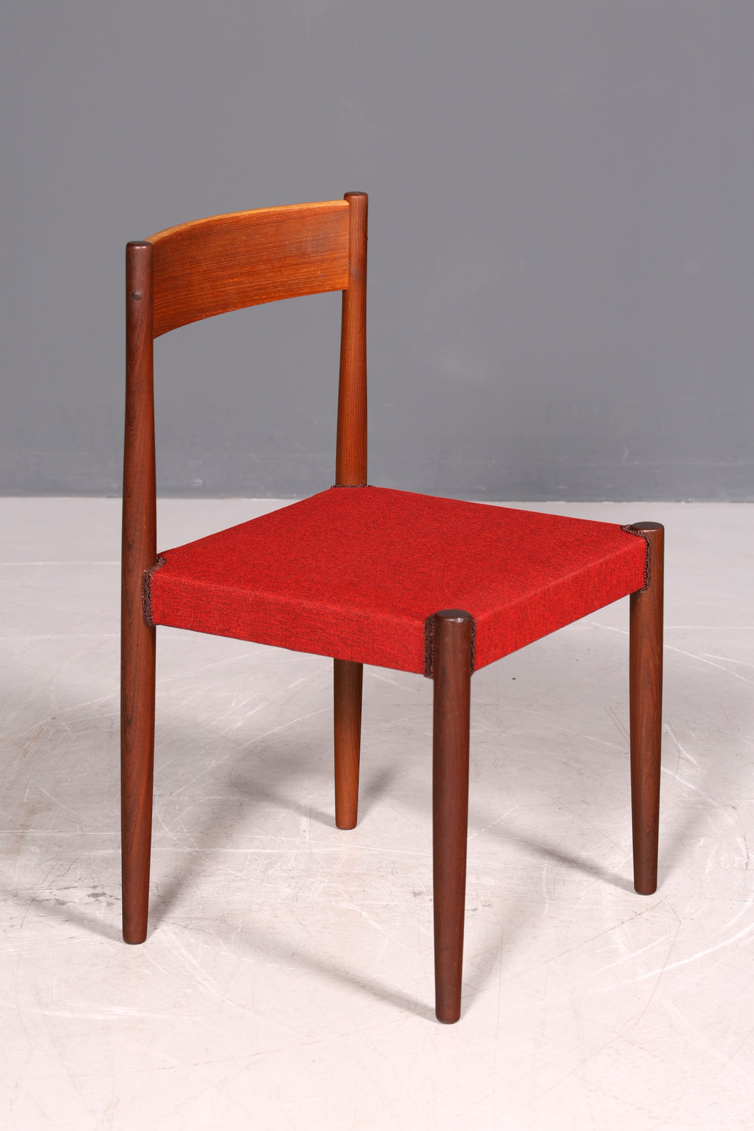 Schlichter Mid Century Stuhl Danish Design Retro Küchenstuhl Esszimmerstuhl Sekretär Stuhl