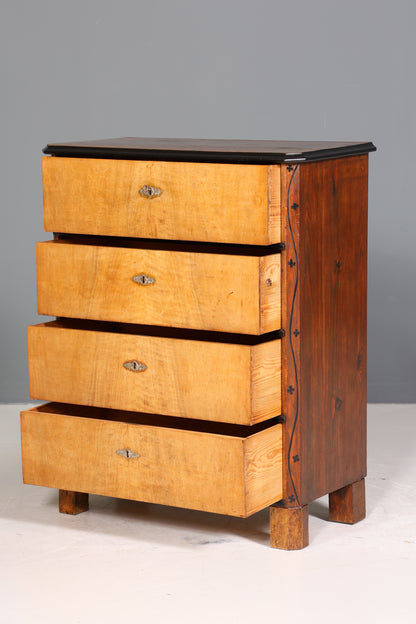 Wunderschöne Antik Kommode um 1880 Vertiko im Biedermeier Stil Schubladenkommode