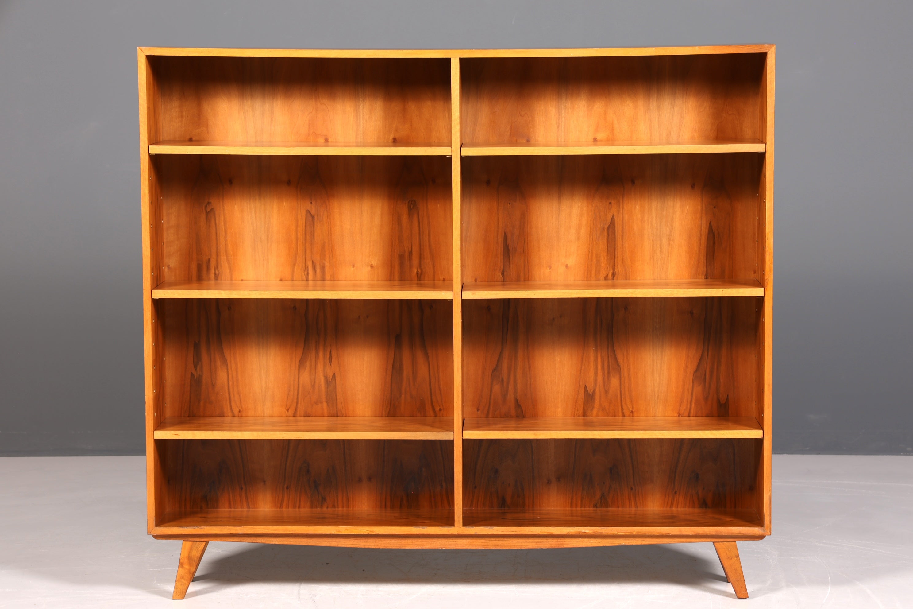 Wunderschönes Original XXL Musterring Regal Mid Century Bücherregal Retro echt Holz Buchablage
