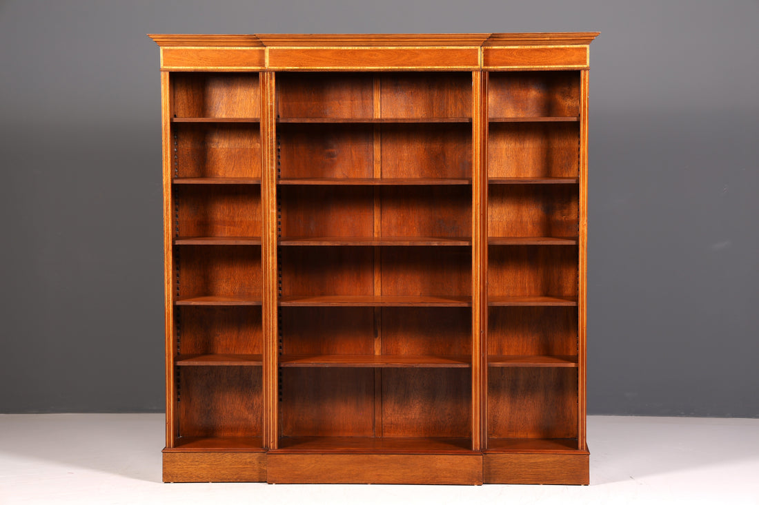 Wunderschönes Englisches XXL Bücherregal Antik Regal Bookshelf Buchablage 60s Bibliothek