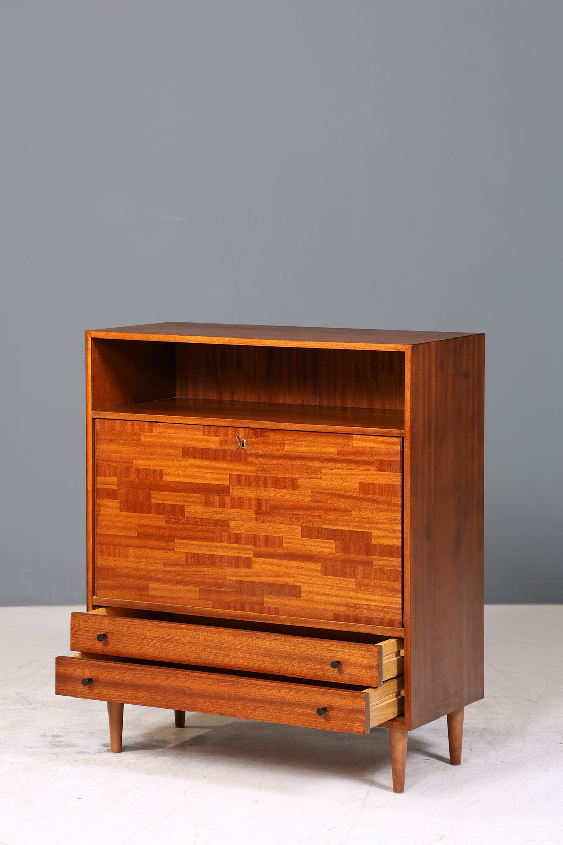 Traumhafter Mid Century Schrank Retro Barschrank Bücherregal Vintage Regal 60er Jahre