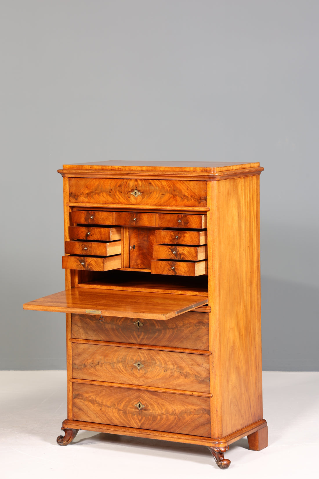 Wunderschöner Louis Philippe Sekretär Vertiko Gründerzeit Kommode um 1880 Schubladenkommode