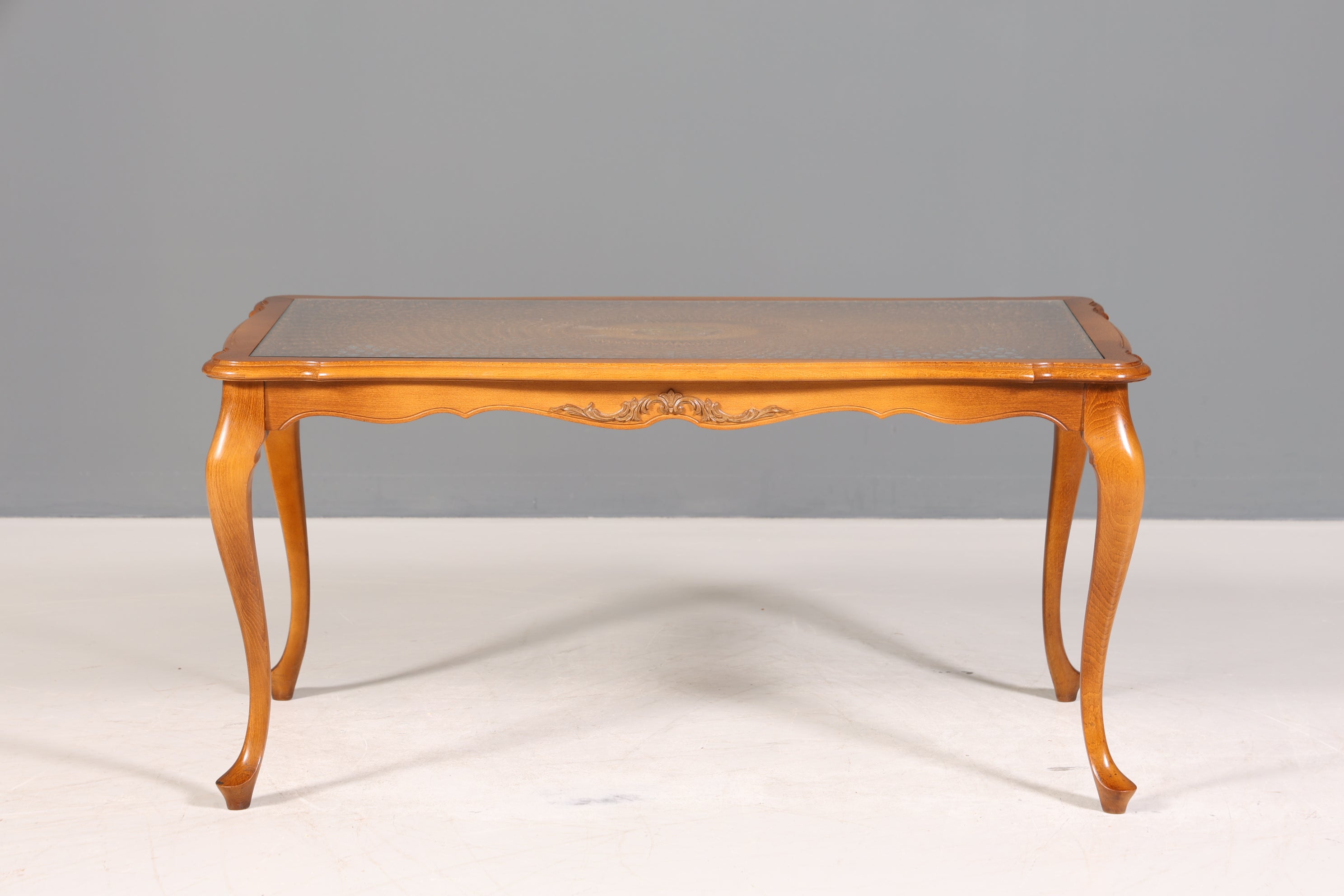 Wunderschöner Chippendale Couchtisch Wiener Geflecht Tisch Barock Stil Wohnzimmer Tisch