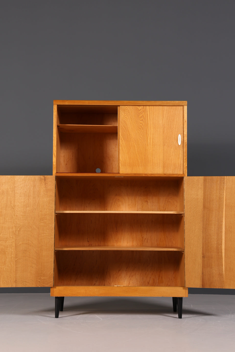 Traumhafter Mid Century Schrank Vintage Holz Highboard Retro Kommode