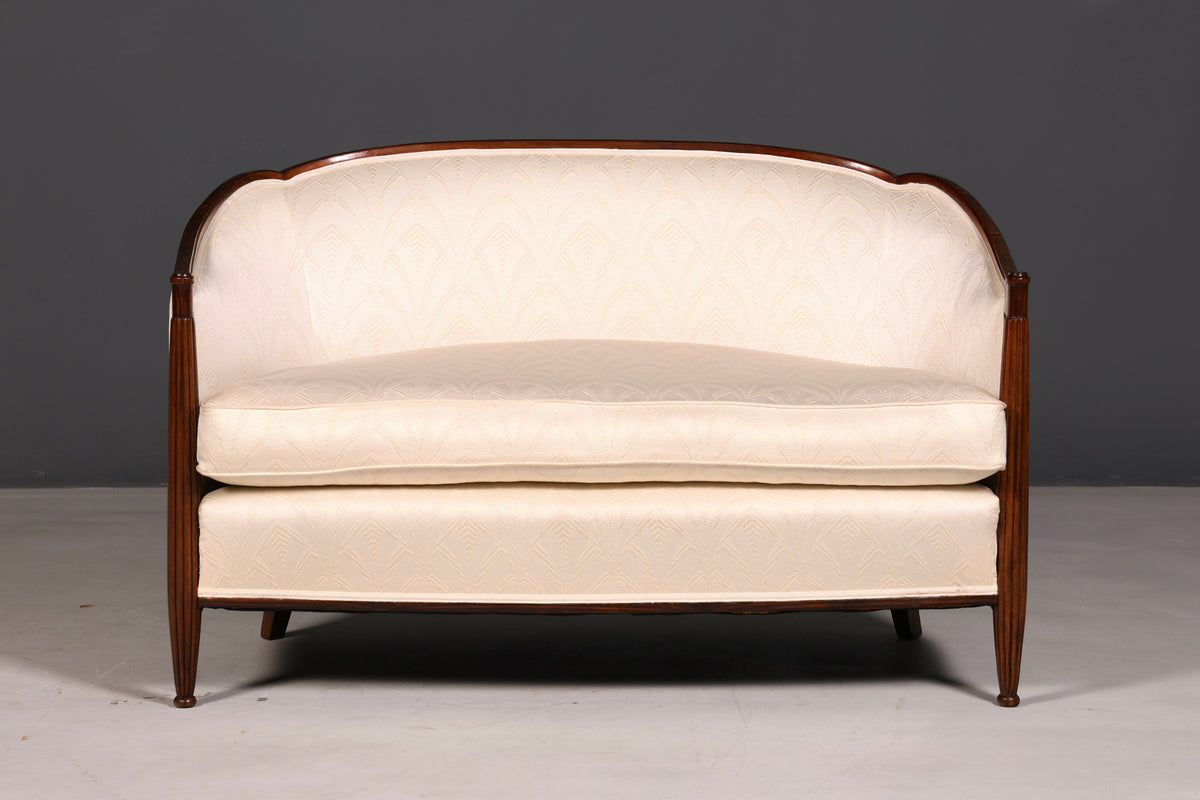 Elegant Art Deco sofa bench 2-seater vintage lounge sofa upholstered sofa salon sofa