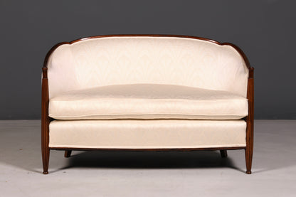Elegant Art Deco sofa bench 2-seater vintage lounge sofa upholstered sofa salon sofa