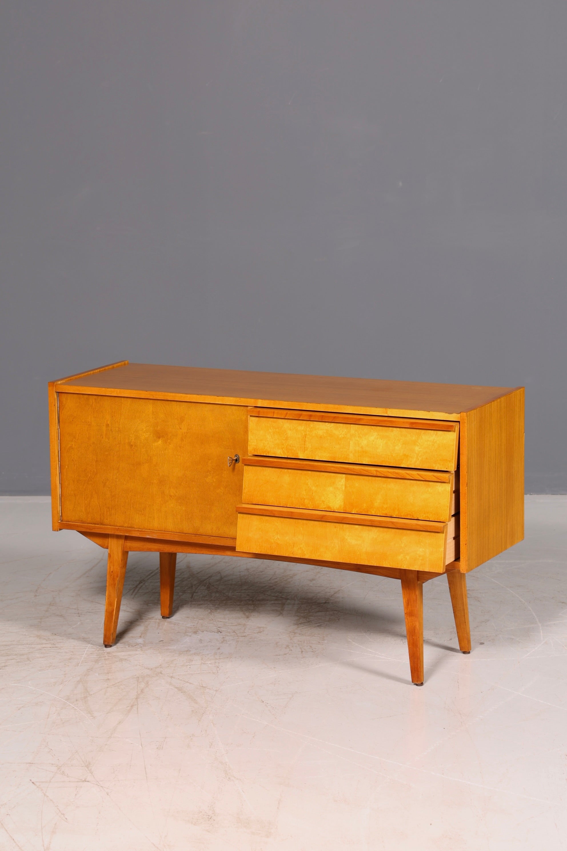 Beautiful mid-century sideboard, vintage TV cabinet, 1960s cabinet, credenza, lowboard, genuine wood