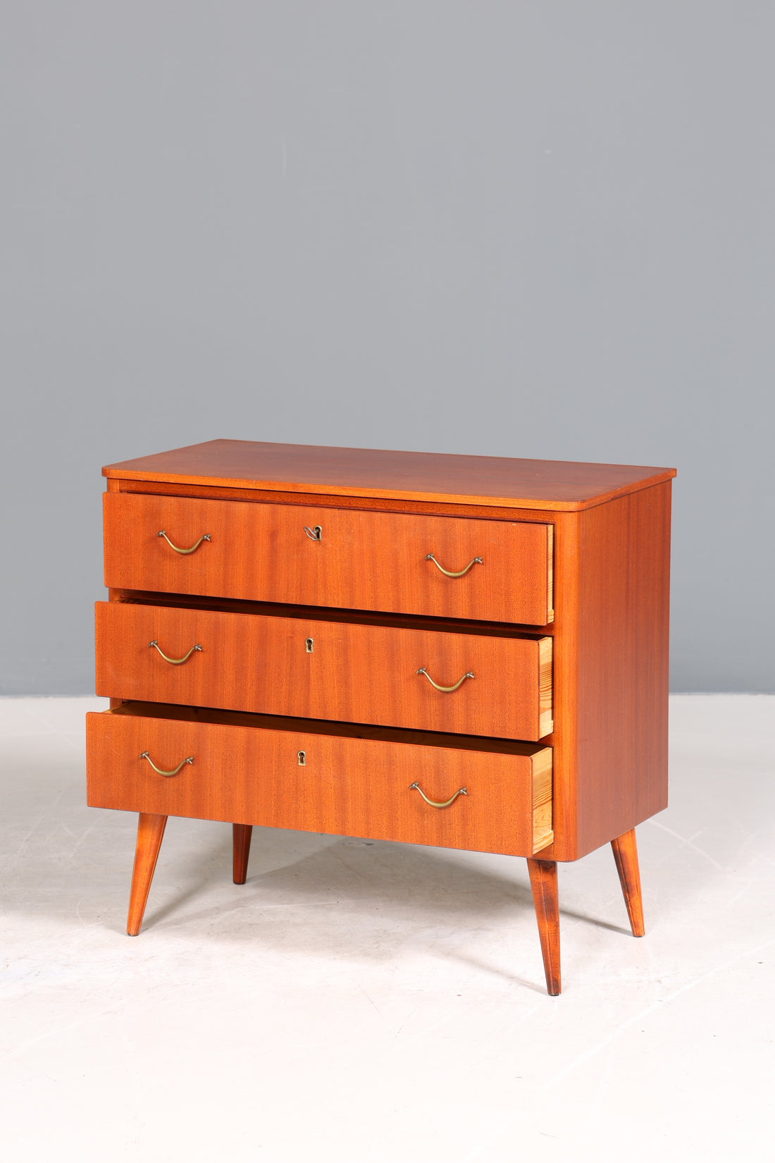 Wunderschöne Mid Century Kommode Vintage Flur Kommode 60s Schubladenkommode