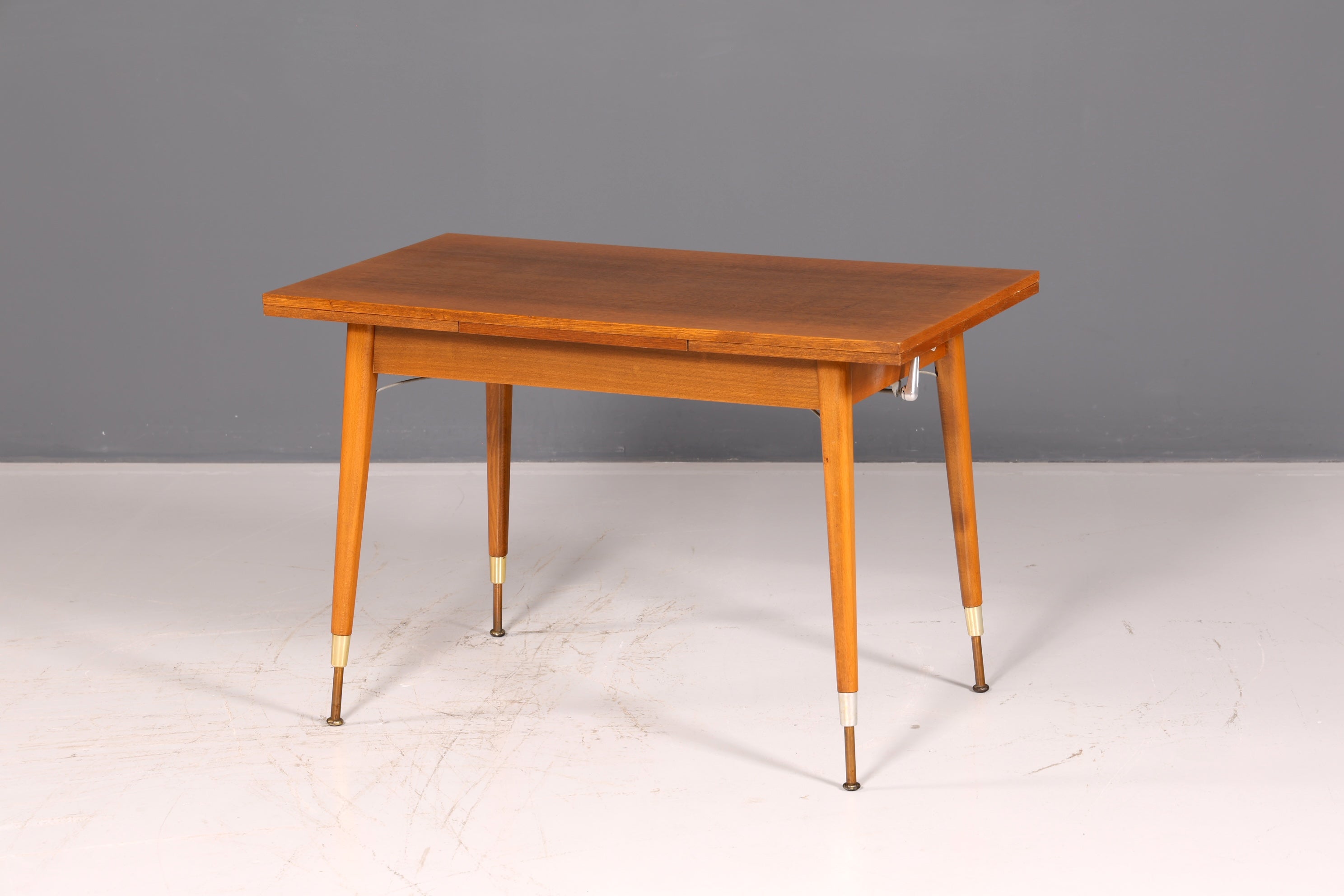 Wunderschöner Mid Century Küchentisch Vintage Tisch ausziehbar höhenverstellbar Esstisch 60s Holz
