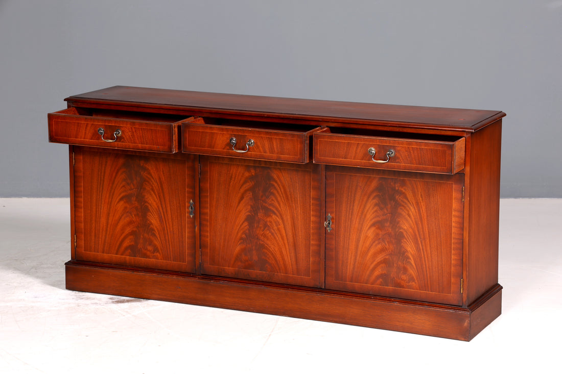 Wunderschönes Englisches Sideboard Mahagoni Schrank Antik 60s Buffetschrank Kommode