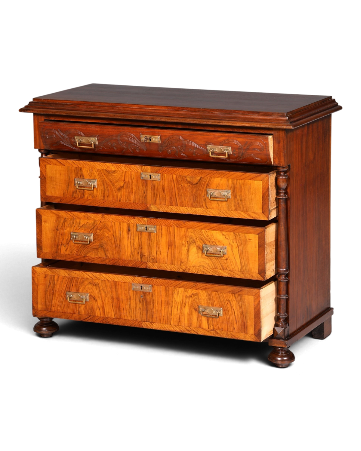 Wunderschöne Gründerzeit Kommode Louis Philippe Antik Sideboard Schubladenkommode Wäschekommode 1890