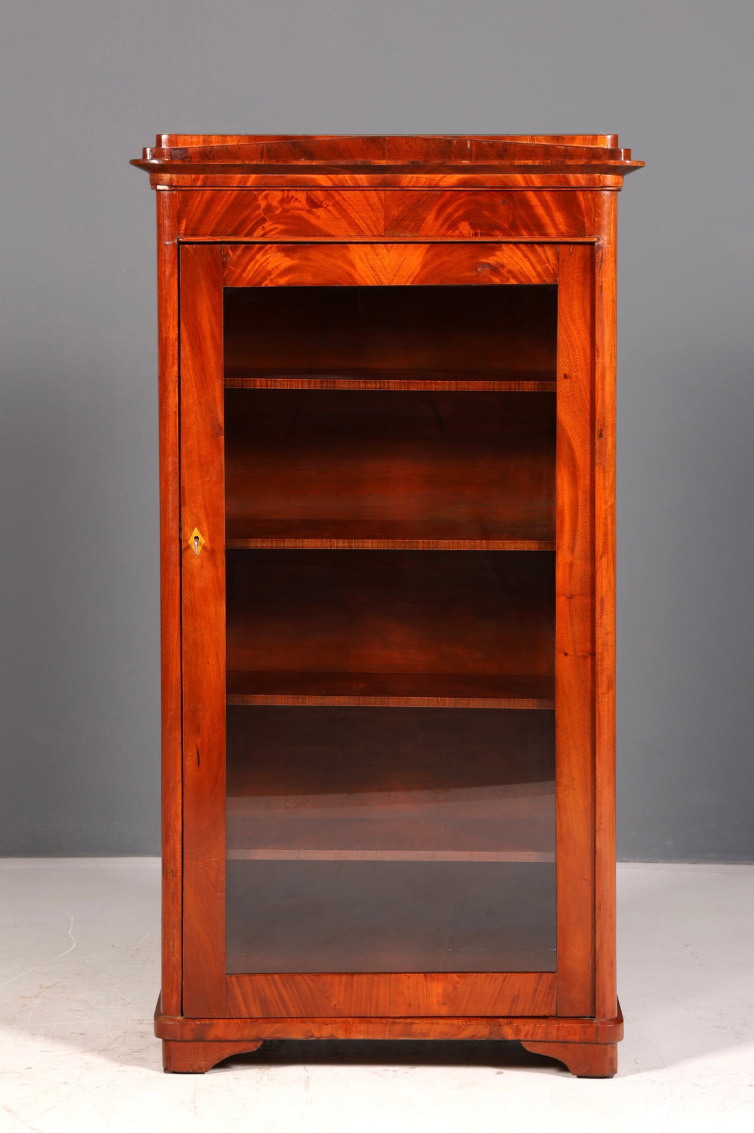 Traumhafte Louis Philippe Vitrine Antik Biedermeier Schrank Echt Holz um 1880 Glasvitrine Vintage