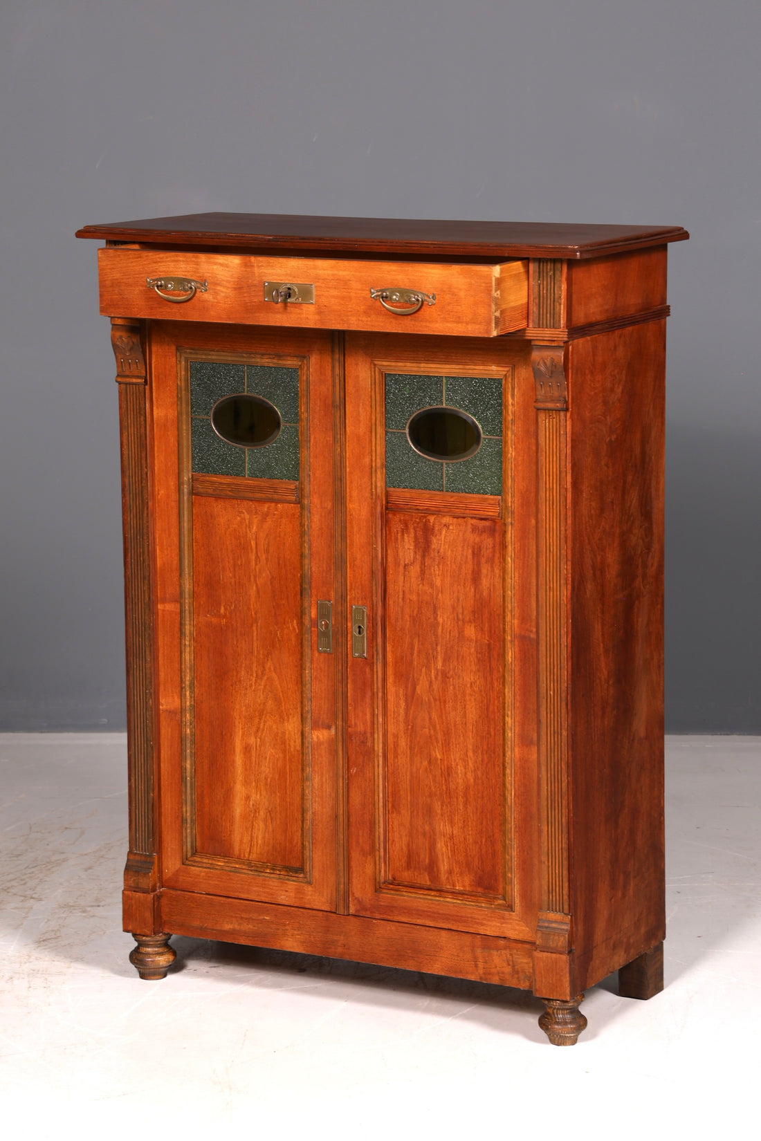 Traumhaftes Jugendstil Vertiko Gründerzeit Schrank Antik Highboard Kommode Buffet Vintage