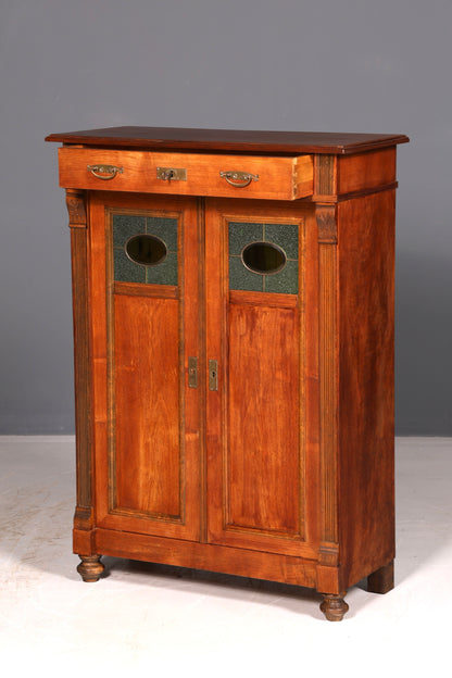 Traumhaftes Jugendstil Vertiko Gründerzeit Schrank Antik Highboard Kommode Buffet Vintage