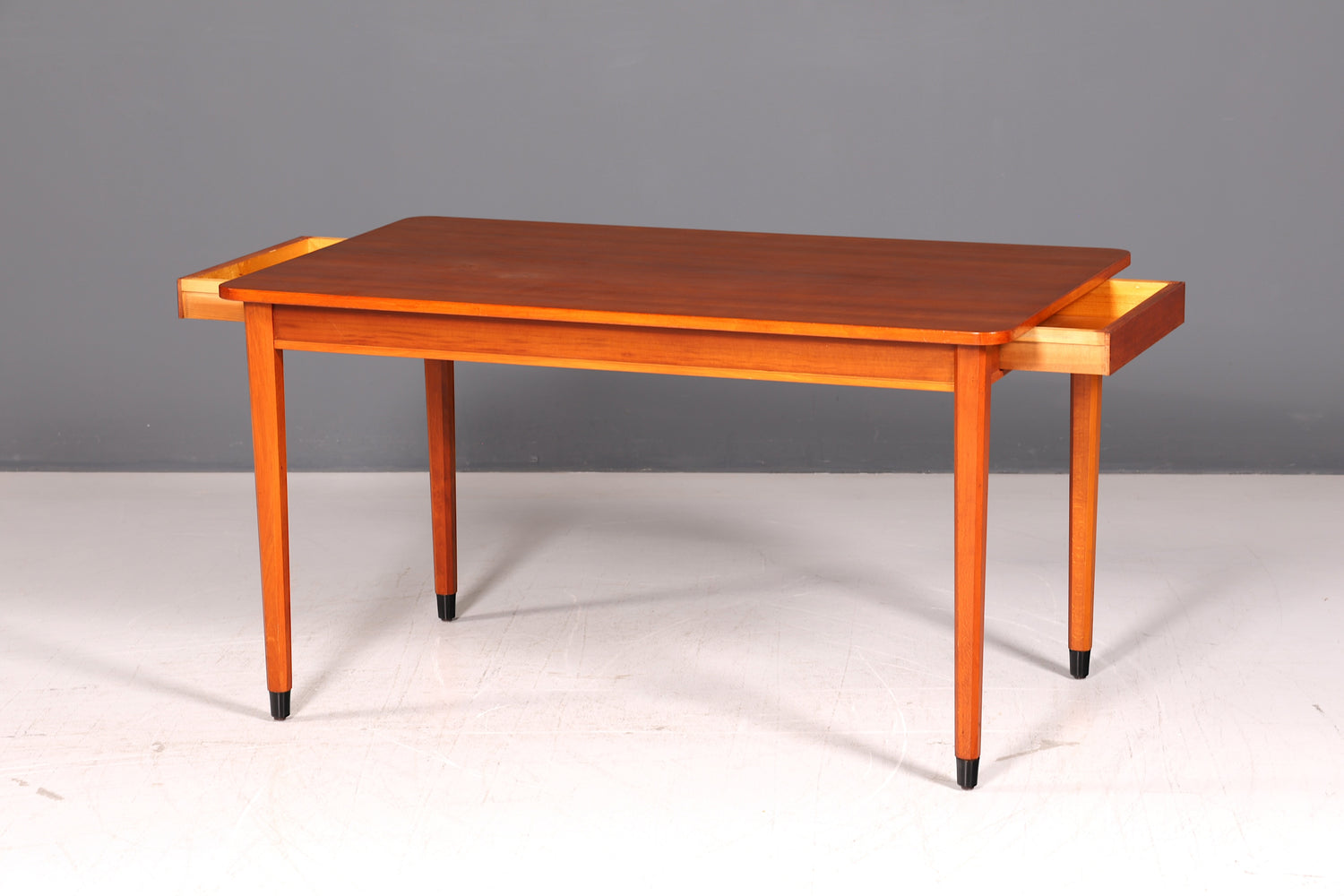 Schlichter Mid Century Esstisch Vintage Küchentisch Echt Holz Retro 60er Esszimmertisch Holztisch