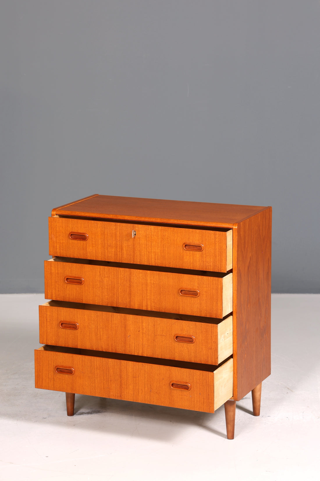 Wunderschöne Mid Century Kommode Teak Holz Sideboard Vintage Schubladen Kommode