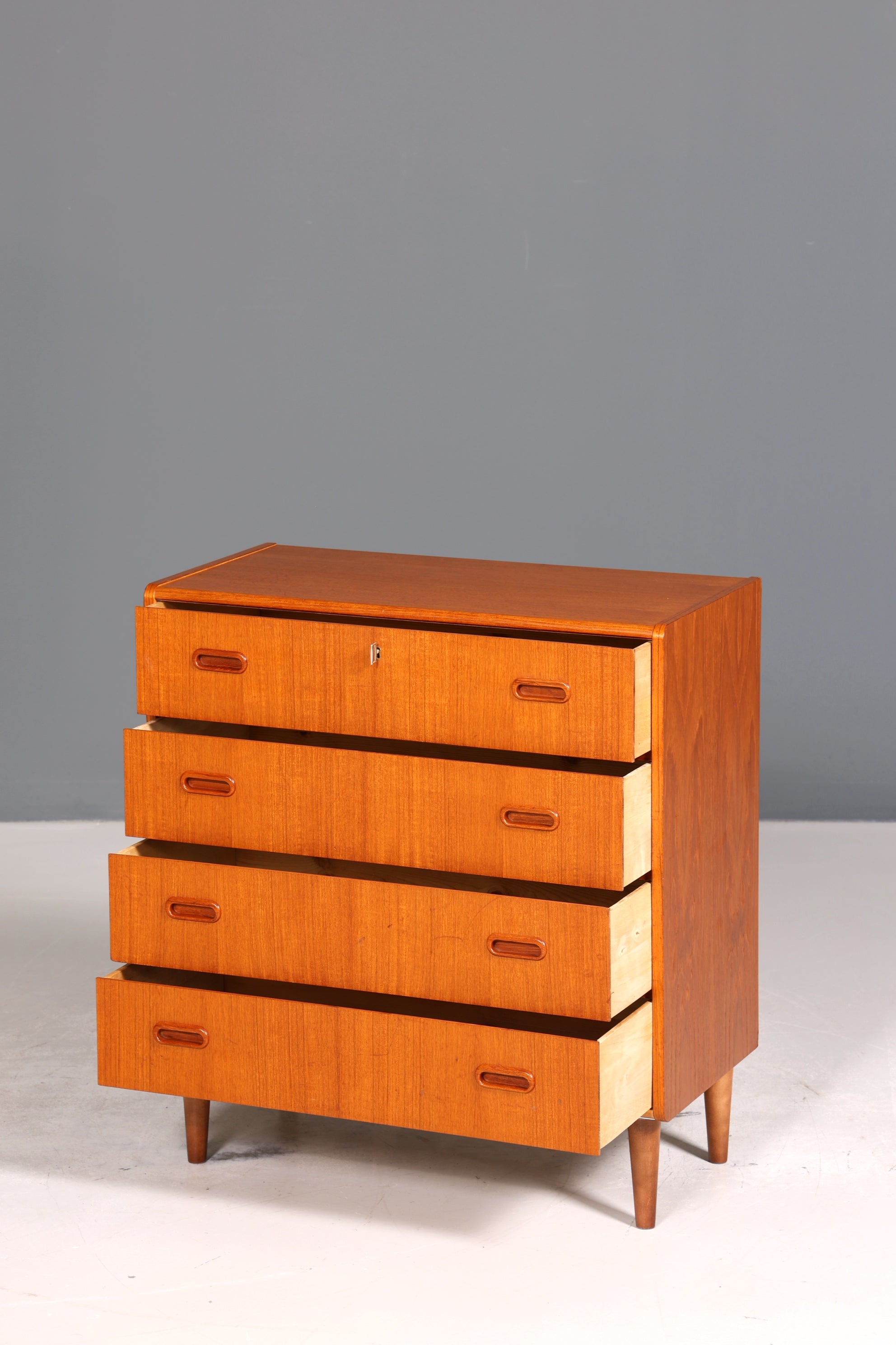 Wunderschöne Mid Century Kommode Teak Holz Sideboard Vintage Schubladen Kommode
