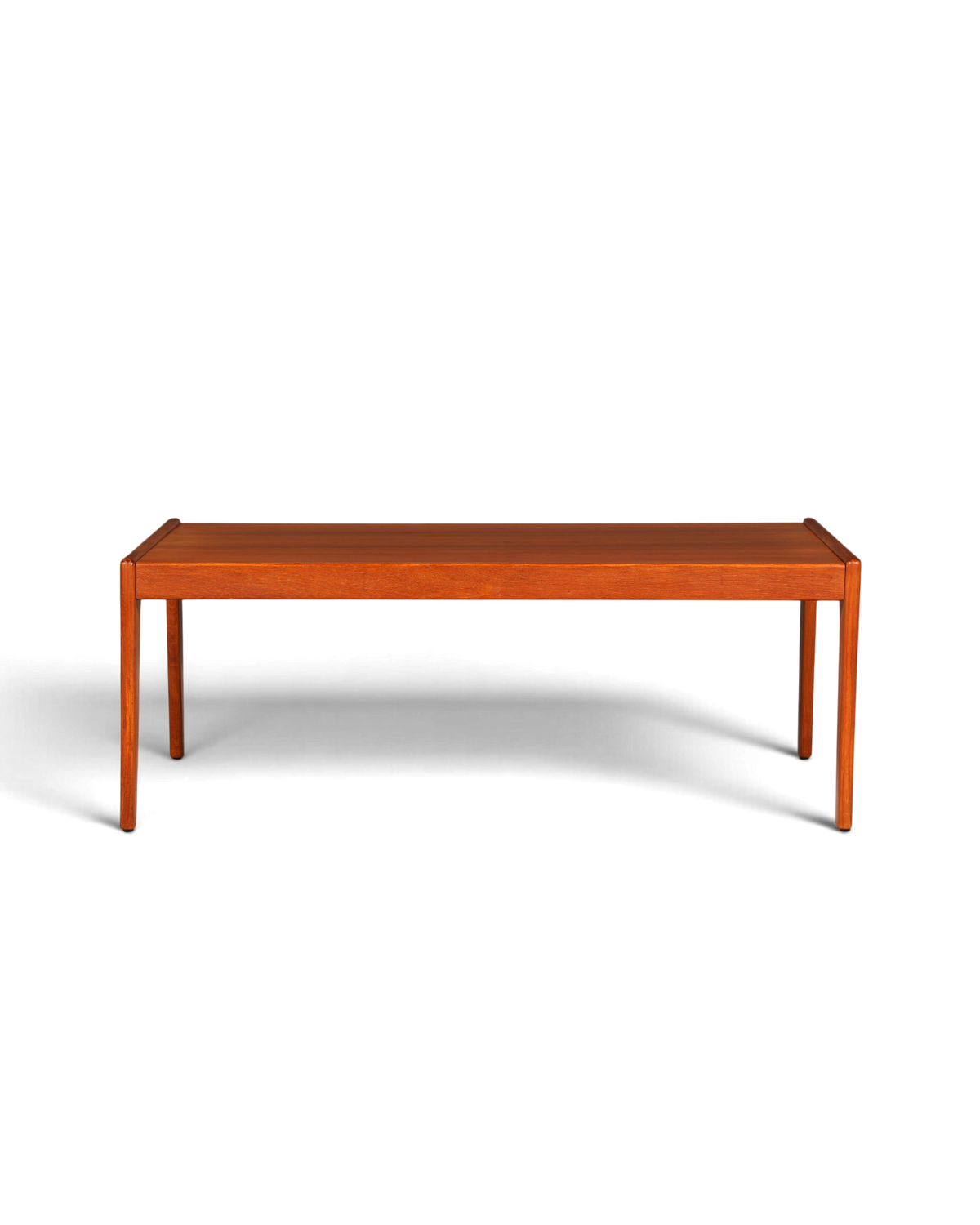 Hauptstadt Möblerei Mid Century Couchtisch aus massivem Teakholz im 70er Jahre Retro Design