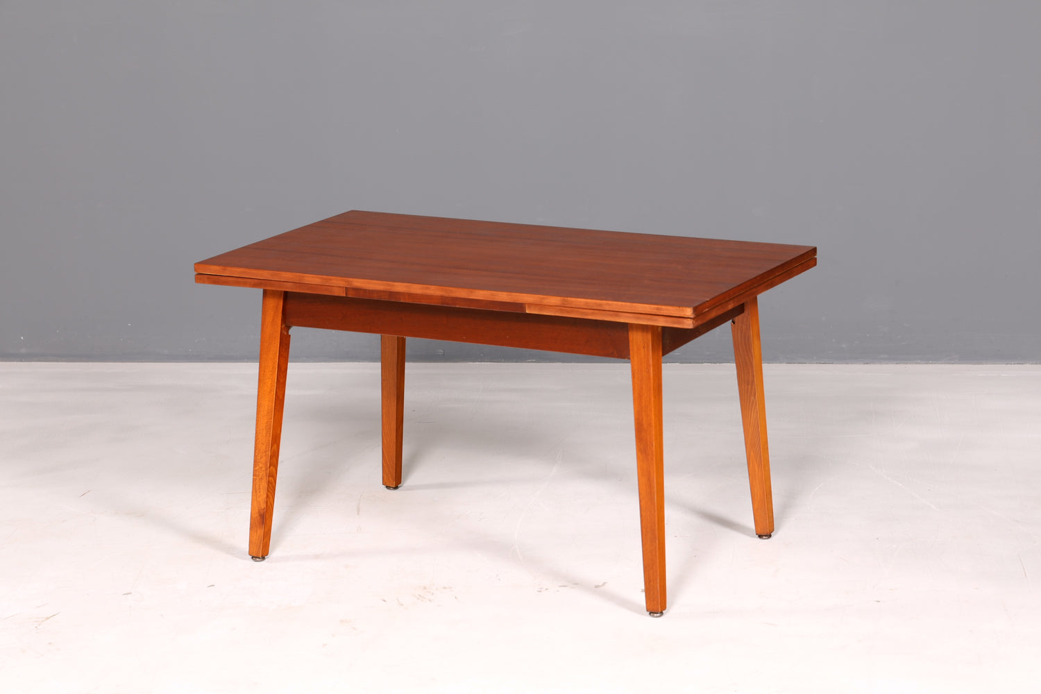 Beautiful mid-century kitchen table, vintage extendable height-adjustable dining table, 1960s wood