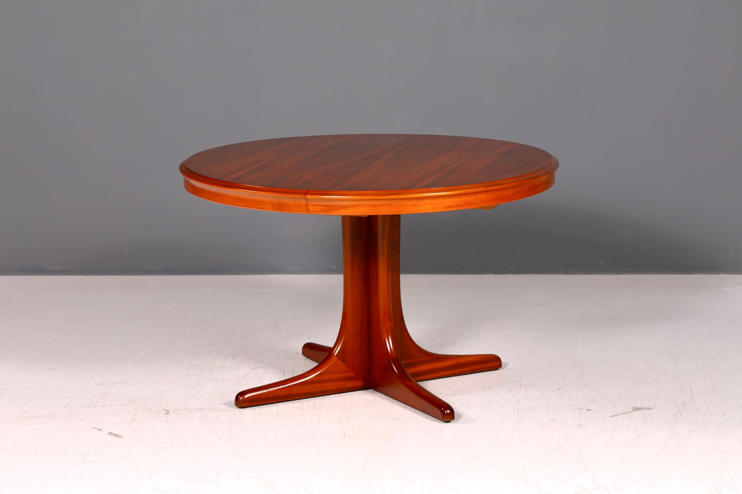 Wunderschöner Mid Century Esstisch rund ausziehbar Echt Holz Vintage Tisch Retro Danish Design Küchentisch Esszimmertisch