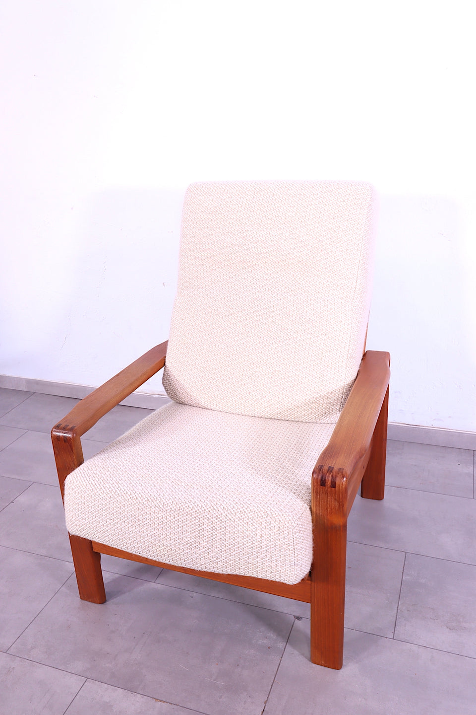 Mid Century Sessel Danish Design Teak Holz Relax Sessel