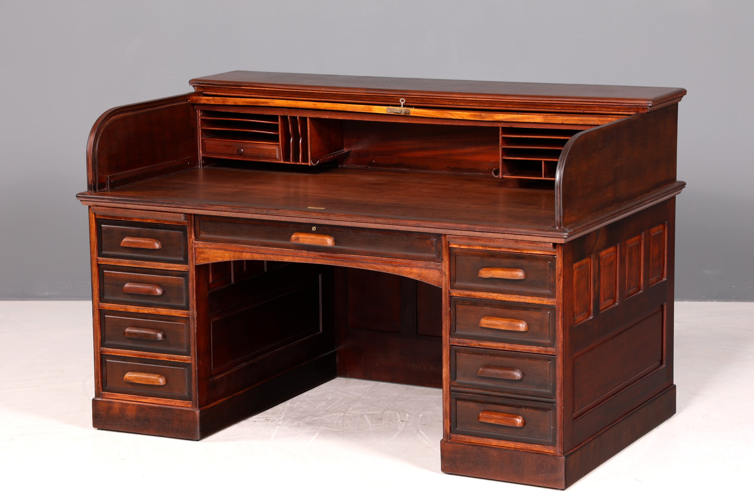 Wunderschöner Sekretär im Bauhaus Stil Rollladen Sekretär Art Deco Schreibtisch Office Table