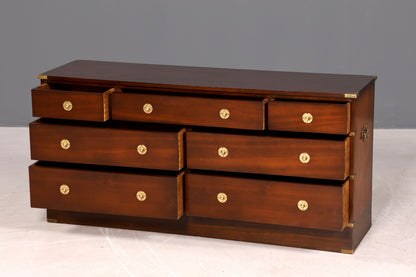 Traumhaftes Maritim Sideboard Englische Schiffs Kommode Englisch Antik Schrank Military Chest
