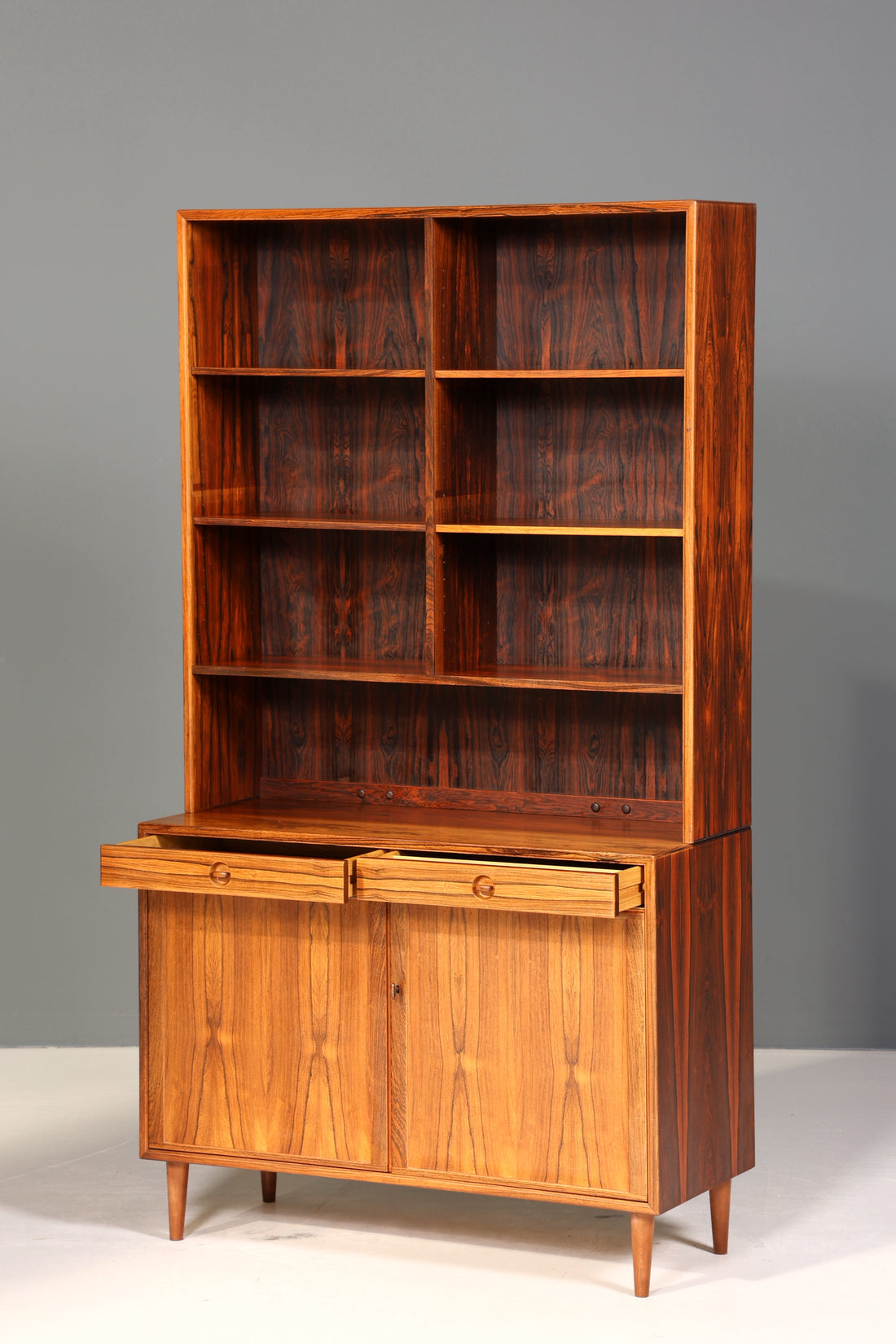 Traumhaftes Mid Century Regal Palisander Schrank Danish Design Retro Kommode Vintage Bücherregal 60er Jahre 1 von 2