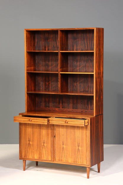 Traumhaftes Mid Century Regal Palisander Schrank Danish Design Retro Kommode Vintage Bücherregal 60er Jahre 1 von 2