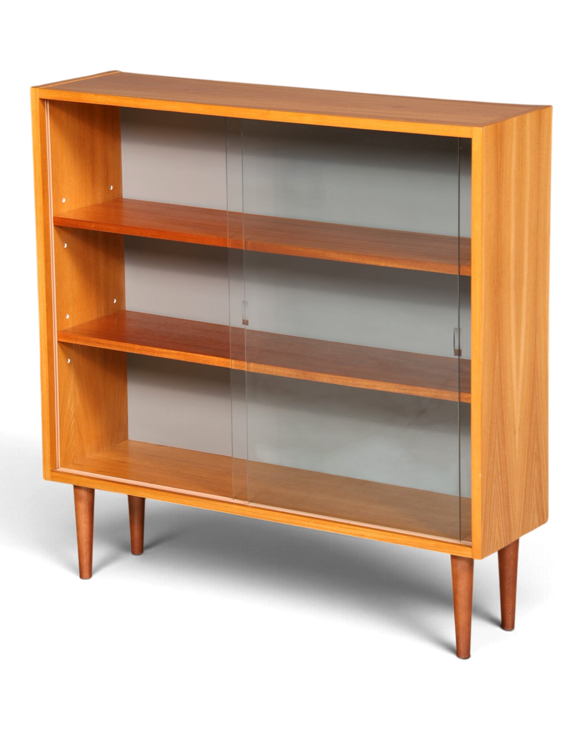 Wunderschöne Original Hellerau Vitrine Modell 605 Bruno Knoblauch Mid Century Regal Glasvitrine Bücherregal Glasschiebetüren