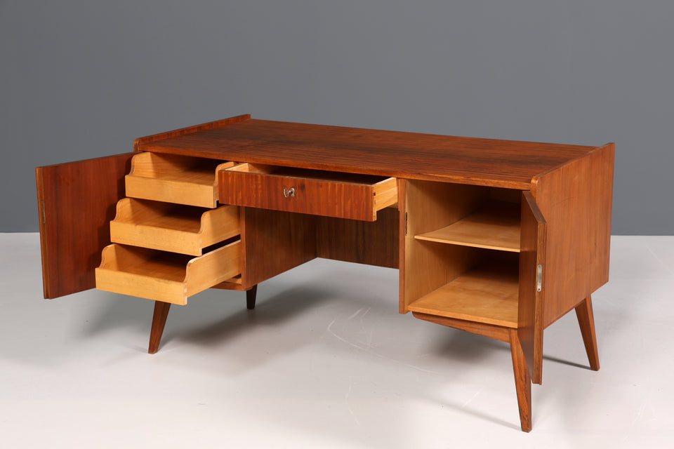 Wunderschöner Mid Century Schreibtisch Danish Design echt Holz Desk