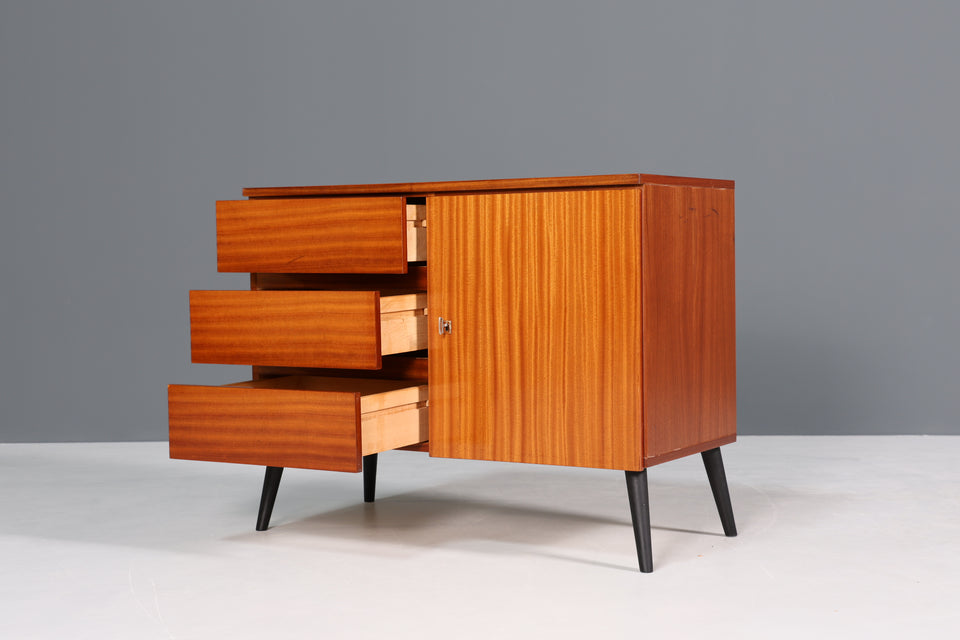 Schlichte Mid Century Kommode Vintage 60s 70s Flurkommode