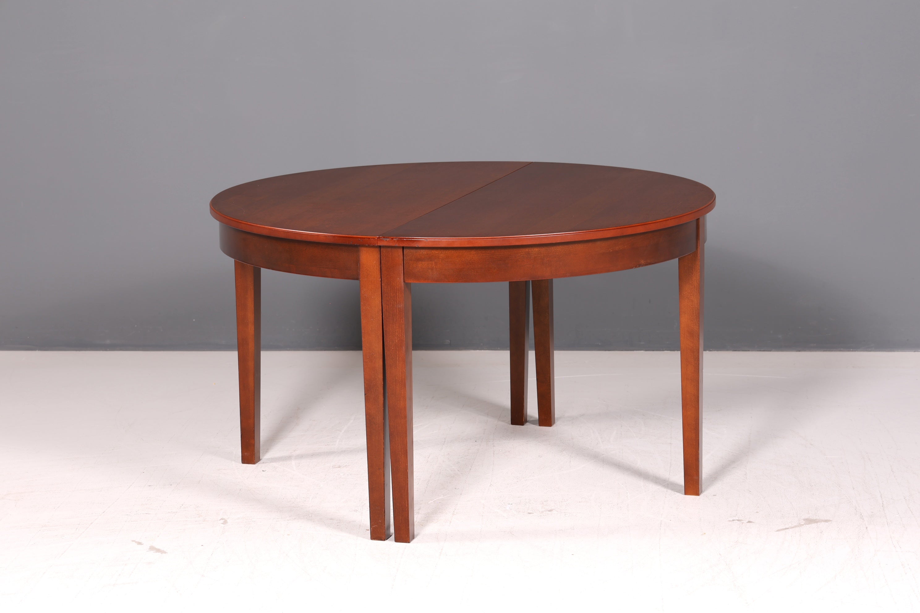 Traumhafter Mid Century Esstisch rund ausziehbar Vintage Küchentisch Esszimmertisch Rundtisch Holz