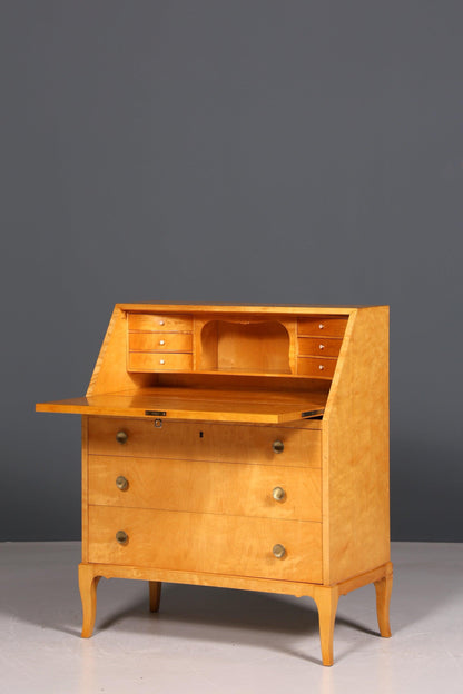 Stilvoller Sekretär im Biedermeier Stil um 1940 Schreibmöbel echt Holz Office Kommode